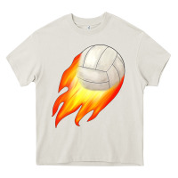 Cream volleyball Heavy Core Tee - JahusDesignShop