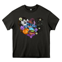 Asphalt stitch heart halloween Heavy Core Tee - AdoDesignShop