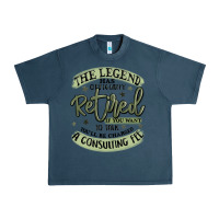 Midnight Navy the legend has officially retired Urban Heavy Tee - MaliasSmallBusiness