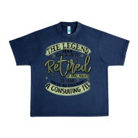 Navy the legend has officially retired Urban Heavy Tee - MaliasSmallBusiness