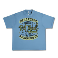 Pebble Blue the legend has officially retired Urban Heavy Tee - MaliasSmallBusiness