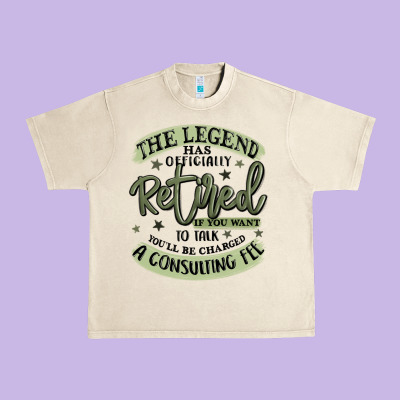 The Legend Has Officially Retired Urban Heavy Tee Designed By Maliassmallbusiness