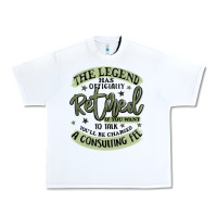 White the legend has officially retired Urban Heavy Tee - MaliasSmallBusiness