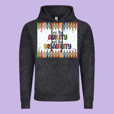 See The Ability Not The Disability Vintage Hoodie Designed By Maliassmallbusiness