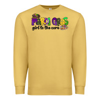 Antique Gold mardi gras girl to the core Premium Sweatshirt - CowGirlArtShop