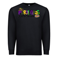 Black mardi gras girl to the core Premium Sweatshirt - CowGirlArtShop