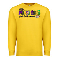Lemon mardi gras girl to the core Premium Sweatshirt - CowGirlArtShop