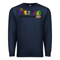 Navy mardi gras girl to the core Premium Sweatshirt - CowGirlArtShop