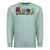 Seafoam mardi gras girl to the core Premium Sweatshirt - CowGirlArtShop