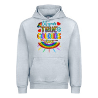 Heather Grey Let Your True Colours Shine Urban Hoodie - BundleAndBundleShop