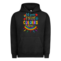 Pigment Black Let Your True Colours Shine Urban Hoodie - BundleAndBundleShop