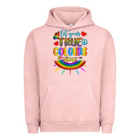 Pigment Salmon Let Your True Colours Shine Urban Hoodie - BundleAndBundleShop