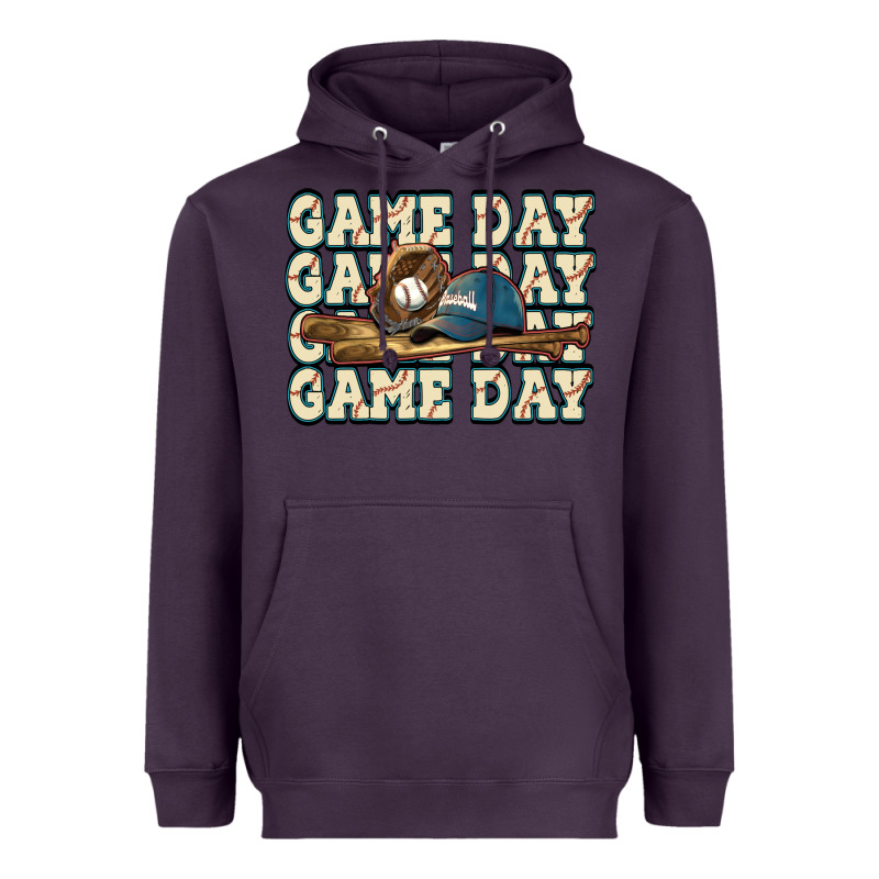 Game Day Baseball Heavyweight Hoodie by HowdyJamesFarm | Teevron