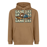 Toasted Coconut game day baseball Heavyweight Hoodie - HowdyJamesFarm