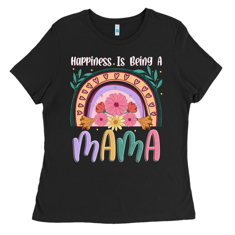 Happiness Is Being A Mama Ladies Tee by JahusDesignShop | Teevron