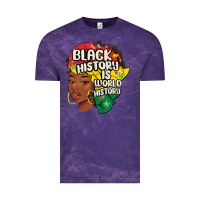 Cloud Purple black history is world history Vintage Tee - MaliasSmallBusiness
