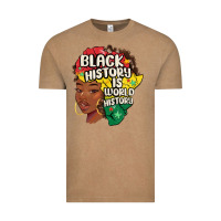 Vintage Coffee black history is world history Vintage Tee - MaliasSmallBusiness