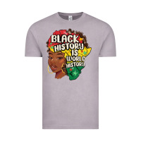 Vintage Zinc black history is world history Vintage Tee - MaliasSmallBusiness