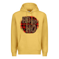 Antique Gold ho ho ho wood slice ornament Premium Hoodie - JahusDesignShop