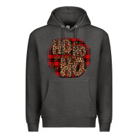 Charcoal Heather ho ho ho wood slice ornament Premium Hoodie - JahusDesignShop