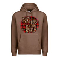 Chestnut ho ho ho wood slice ornament Premium Hoodie - JahusDesignShop
