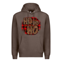 Coffee ho ho ho wood slice ornament Premium Hoodie - JahusDesignShop