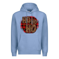 Colony Blue ho ho ho wood slice ornament Premium Hoodie - JahusDesignShop