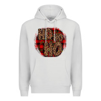 Dove Grey ho ho ho wood slice ornament Premium Hoodie - JahusDesignShop