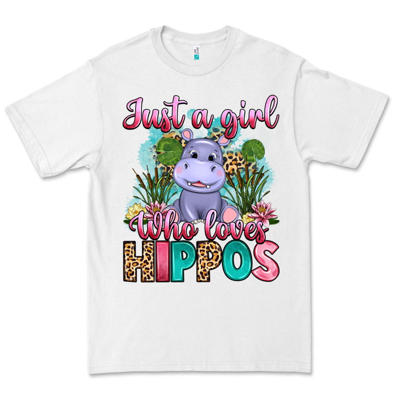 Just A Girl Who Loves Hippos Premium Tee by Artiststas | Teevron