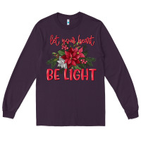 Plum Let your heart be light Long Sleeve Tee - MaliasSmallBusiness