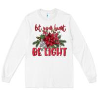 White Let your heart be light Long Sleeve Tee - MaliasSmallBusiness