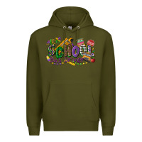 Army Green school bus driver mardi gras Premium Hoodie - CowGirlArtShop