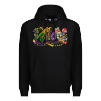 Black school bus driver mardi gras Premium Hoodie - CowGirlArtShop