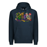 Navy school bus driver mardi gras Premium Hoodie - CowGirlArtShop
