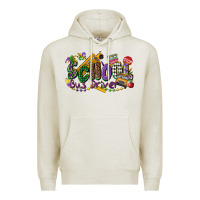 Oatmeal Heather school bus driver mardi gras Premium Hoodie - CowGirlArtShop