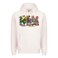 Pale Pink school bus driver mardi gras Premium Hoodie - CowGirlArtShop