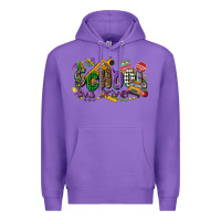 Purple school bus driver mardi gras Premium Hoodie - CowGirlArtShop