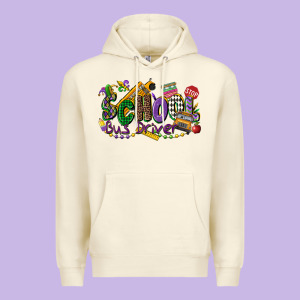 School Bus Driver Mardi Gras Premium Hoodie Designed By Cowgirlartshop