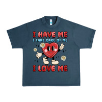 Midnight Navy i have me i take care of me i love me Urban Heavy Tee - MaliasSmallBusiness