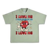 Oil Green i have me i take care of me i love me Urban Heavy Tee - MaliasSmallBusiness