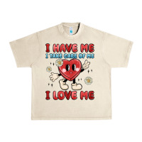 Sandshell i have me i take care of me i love me Urban Heavy Tee - MaliasSmallBusiness