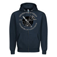 Navy Reverse ın Reverse Love Hate Forever By Your Sıde Zipper Hoodie - Bettercallsaul