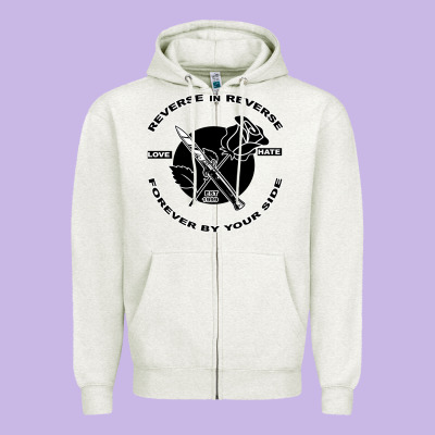 Reverse ın Reverse Love Hate Forever By Your Sıde Zipper Hoodie Designed By Bettercallsaul