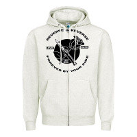 Oatmeal Heather Reverse ın Reverse Love Hate Forever By Your Sıde Zipper Hoodie - Bettercallsaul