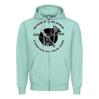Seafoam Reverse ın Reverse Love Hate Forever By Your Sıde Zipper Hoodie - Bettercallsaul