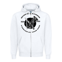 White Reverse ın Reverse Love Hate Forever By Your Sıde Zipper Hoodie - Bettercallsaul