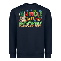 Navy jingle bell rockin' Heavyweight Sweatshirt - MaliasSmallBusiness