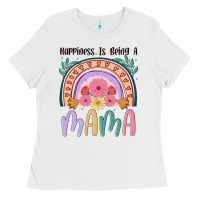 White happiness is being a mama Ladies Tee - JahusDesignShop