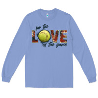 Colony Blue softball love of the game Long Sleeve Tee - JahusDesignShop