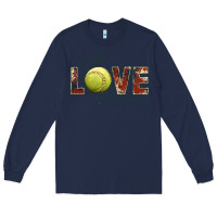 Navy softball love of the game Long Sleeve Tee - JahusDesignShop